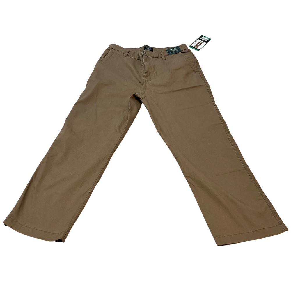 G H Bass & Co Womens Size 12 Brown Ankle Chino Pants Quality American Sportswear